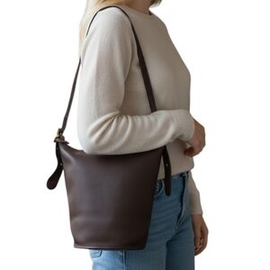 Vintage Coach Helen Berg's Legacy Leather Bucket Shoulder Bag Gently Loved 9953